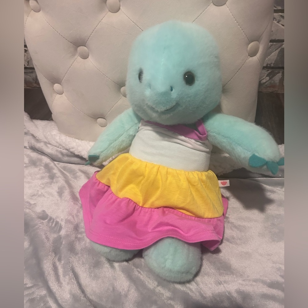 50%offw❤️Build A Bear BAB Snappy Sun Turtle Plush Stuffed Animal 15" no shell